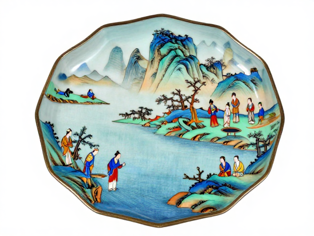 画珐琅胎体的材质甄选与烧结定型