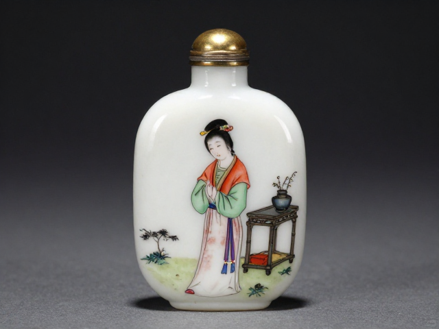 瓜棱多面内画鼻烟壶的器型美学与结构解析