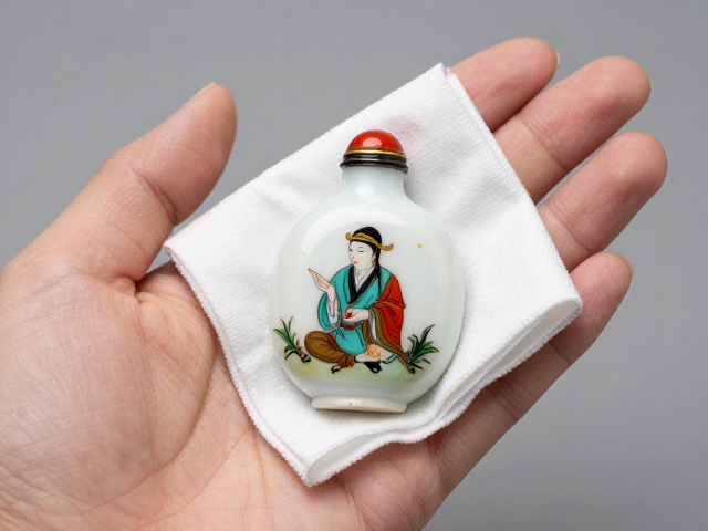 掌中迷你外画鼻烟壶的清洁逻辑与材质特性