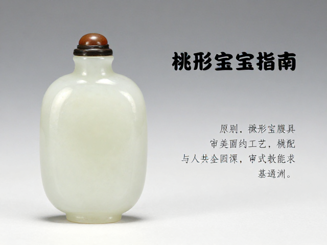桃形玉石鼻烟壶的器型渊源与审美特征