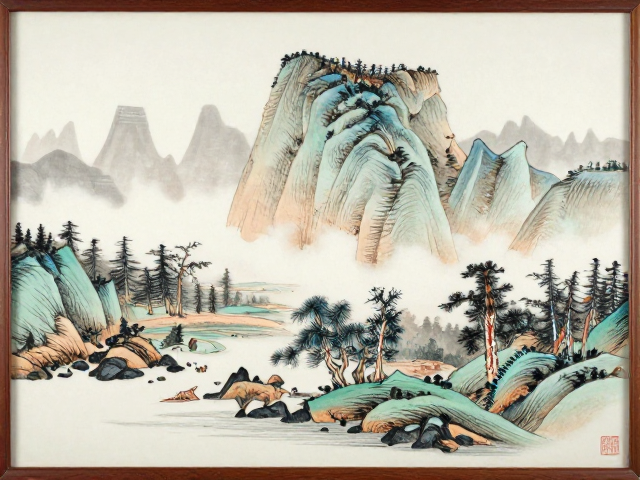 内画山水诗书画印一体