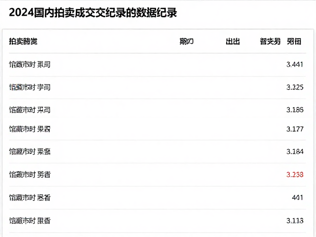 高价拍品与市场热点解析