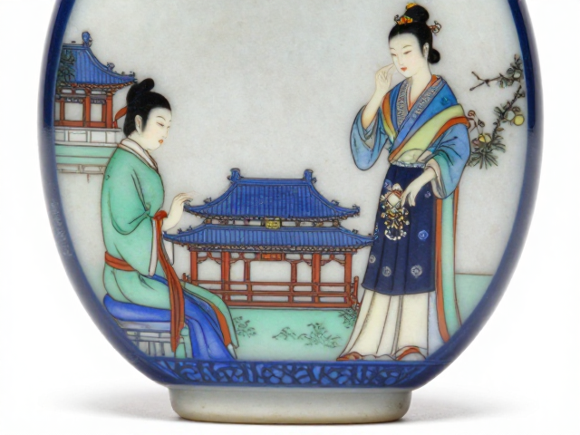 京派内画鼻烟壶的色彩美学根基