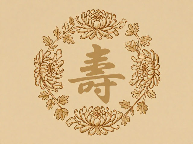 福寿寓意的符号解码与视觉表达