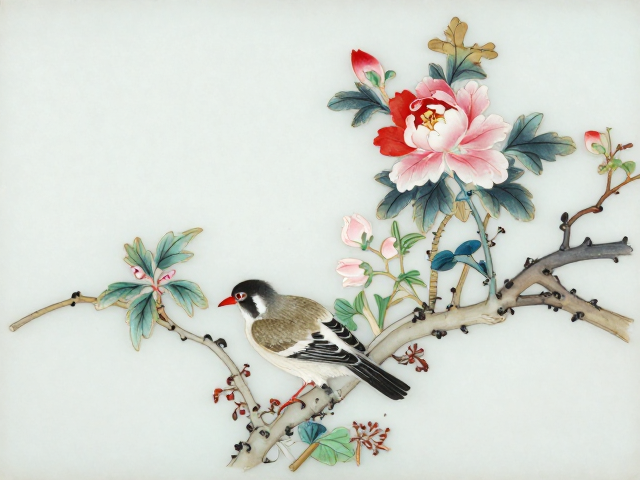 内画工艺中的花鸟题材与视觉语言