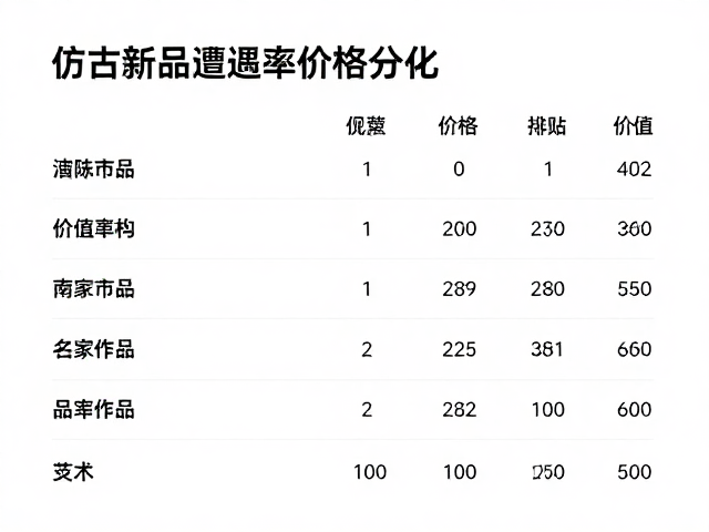 拍卖市场风向:仿古新品遭遇估值重构