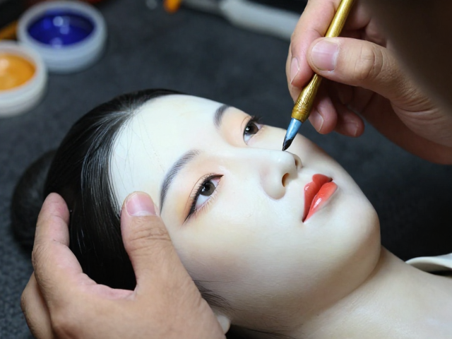 开脸环节的比例把控与五官定位