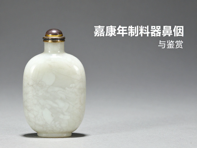 嘉庆时期料器鼻烟壶的历史背景与工艺特征