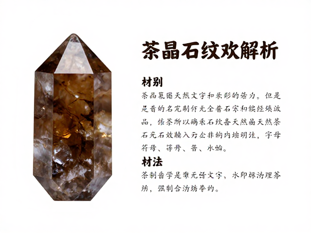 茶晶天然石纹解析
