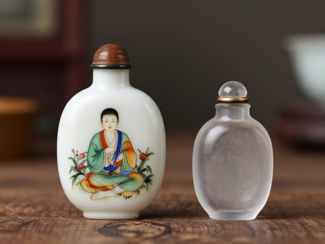 厚胎外画鼻烟壶的温润质感与视觉张力