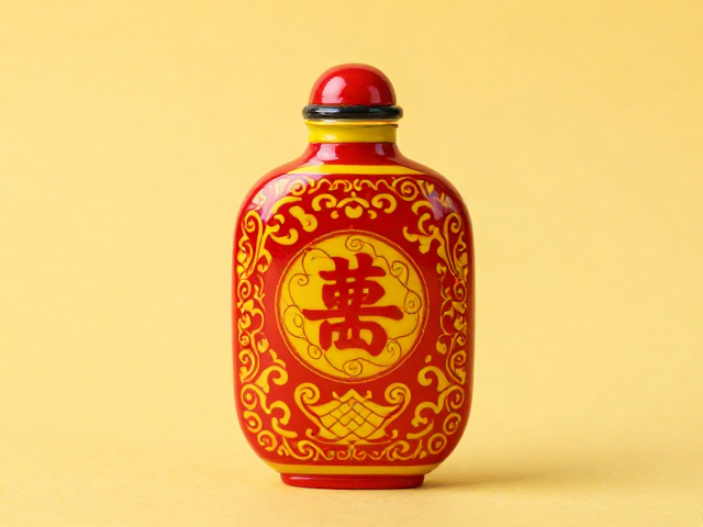红黄配色在传统装饰艺术中的象征与视觉逻辑