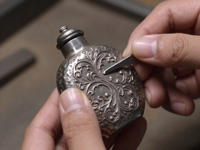 金属錾花技法的运用与艺术表现