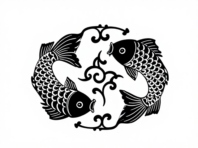 双鱼与缠枝纹的组合逻辑与视觉美学
