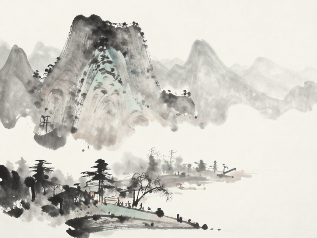 水墨晕染的视觉哲学与留白艺术
