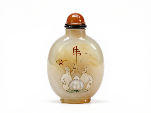 玛瑙材质与蒜头造型的艺术渊源