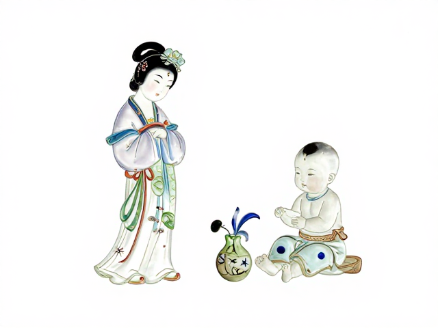 仕女婴戏纹饰:可塑性与艺术表现的辩证