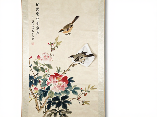 花鸟题材挂画的美学内核与视觉平衡