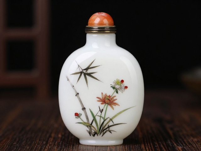梅兰竹菊鼻烟壶的材质特性与清洁前准备