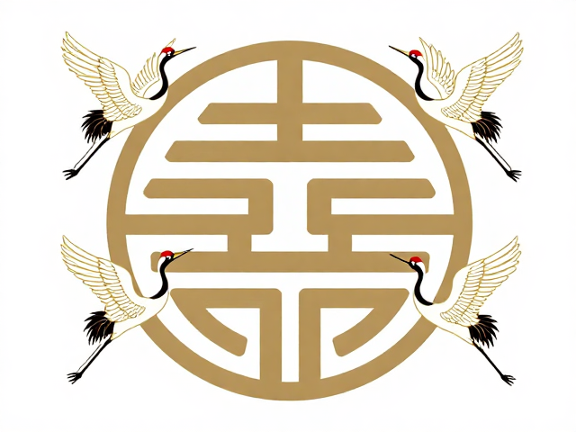 仙鹤纹与寿字纹的文化渊源