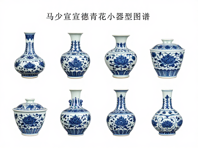 马少宣宣德青花小器型图谱,模型图谱解析与收藏价值
