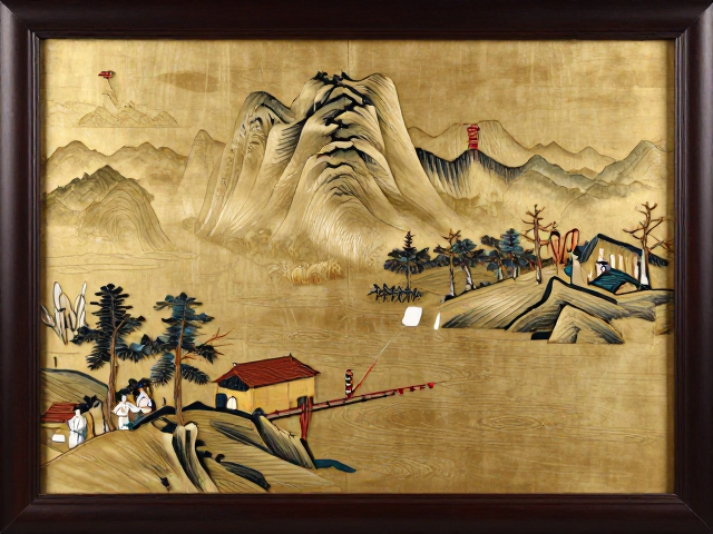 嵌丝工艺在山水纹饰中的结构逻辑与技法解析