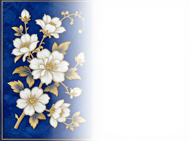 蓝地白花内画描金的技法解析与视觉逻辑