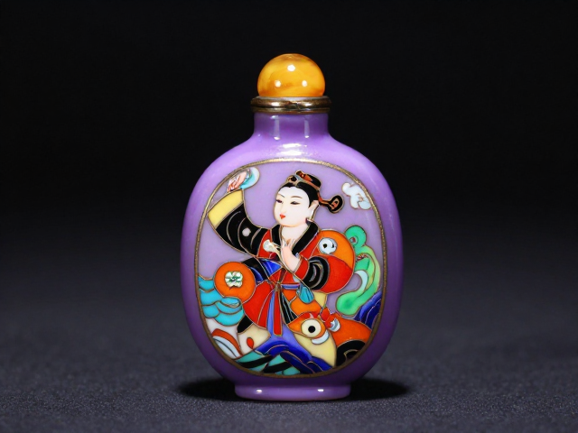 珐琅彩浓艳色的视觉冲击与点睛之效