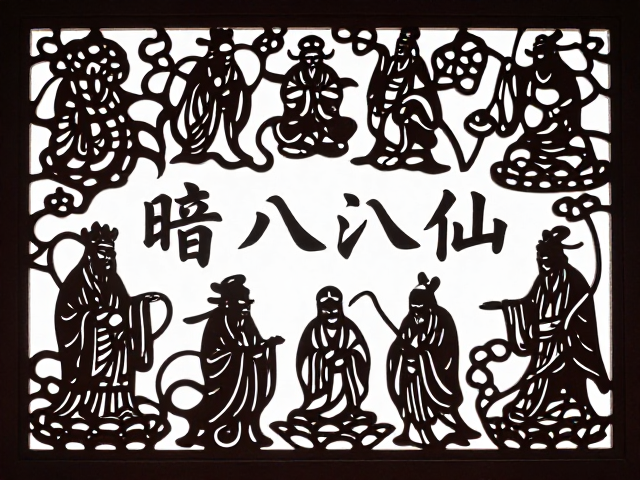 透雕暗八仙的艺术审美与工艺难点