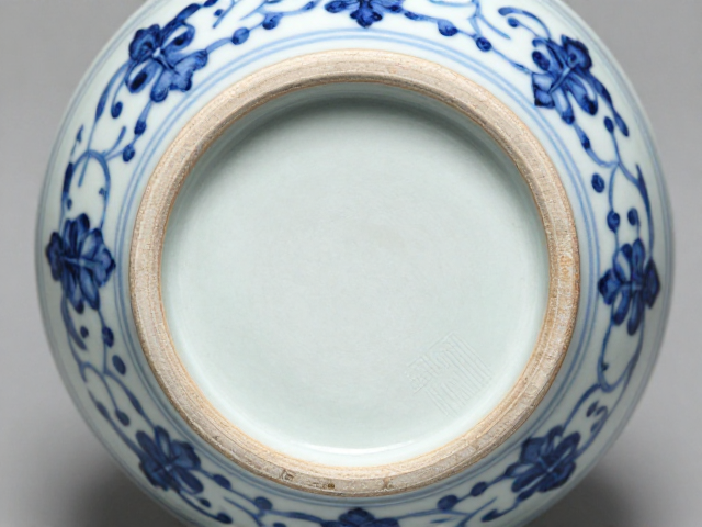 博古纹瓷器底足磨痕的成因与工艺逻辑