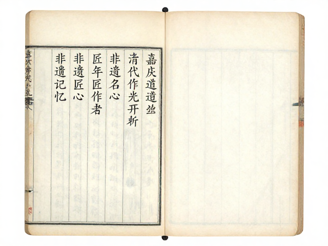 清代中后期匠作制度的文献镜像