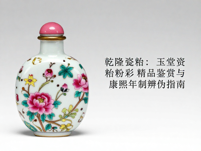 珐琅彩与粉彩在鼻烟壶上的工艺辨析