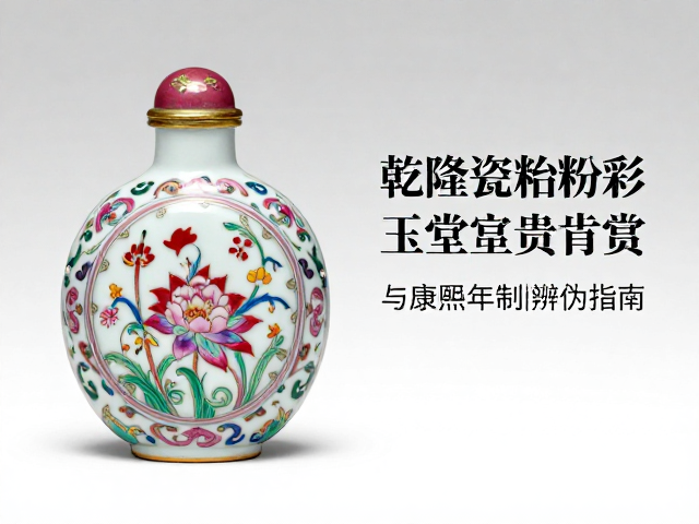 乾隆瓷胎粉彩玉堂富贵鼻烟壶,珐琅彩精品鉴赏与康熙年制辨伪指南