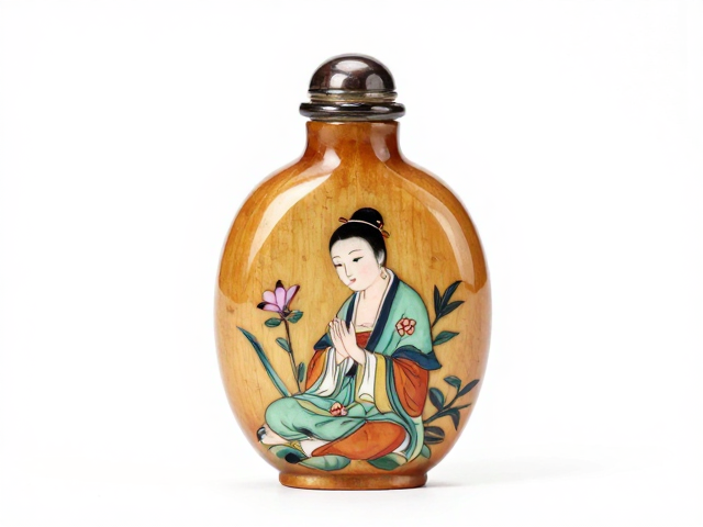 撇口敞腹外画工艺的独特表现