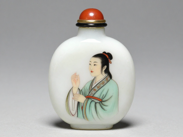 河北衡水鼻烟壶的内壁反向作画技法