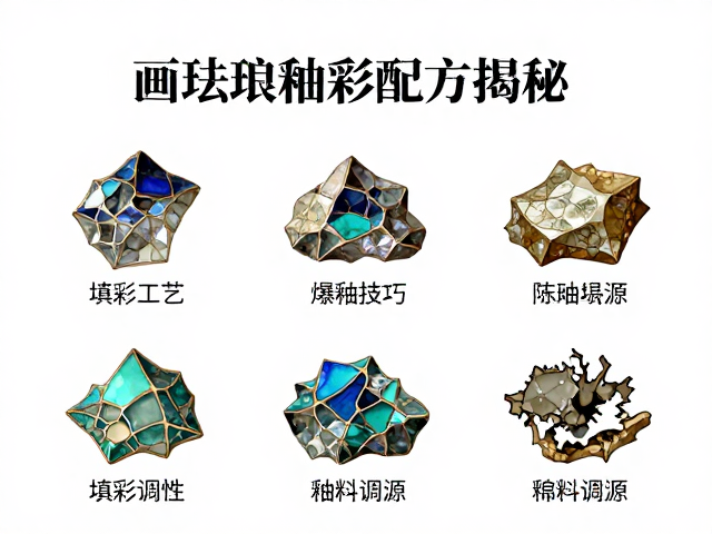 画珐琅釉彩的基础成分与矿物来源