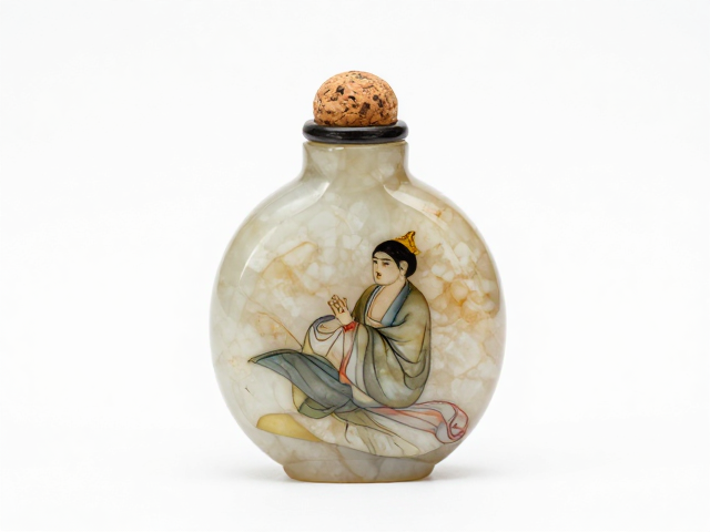 随形原石鼻烟壶外画工艺的艺术特征