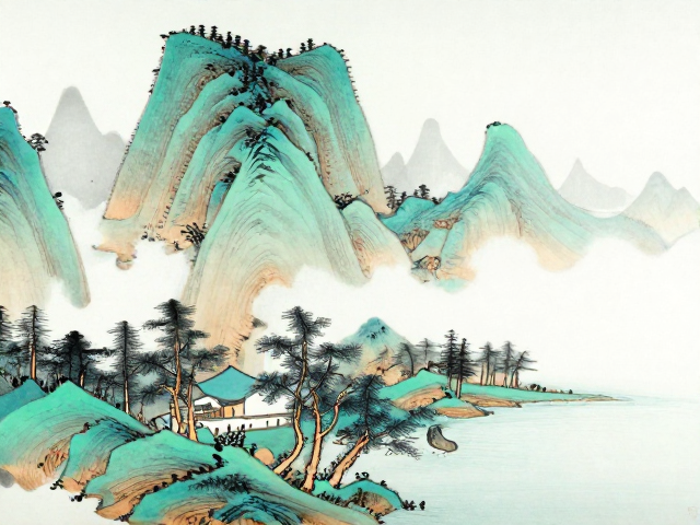 江南青绿山水的意境重构与空间留白