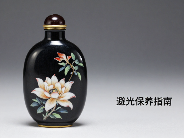 乌金釉的视觉张力与内画工艺的共生逻辑