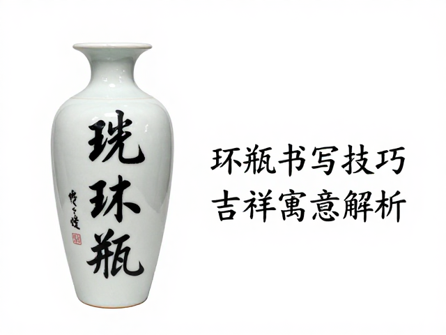 环瓶书法的视觉重心与空间布局