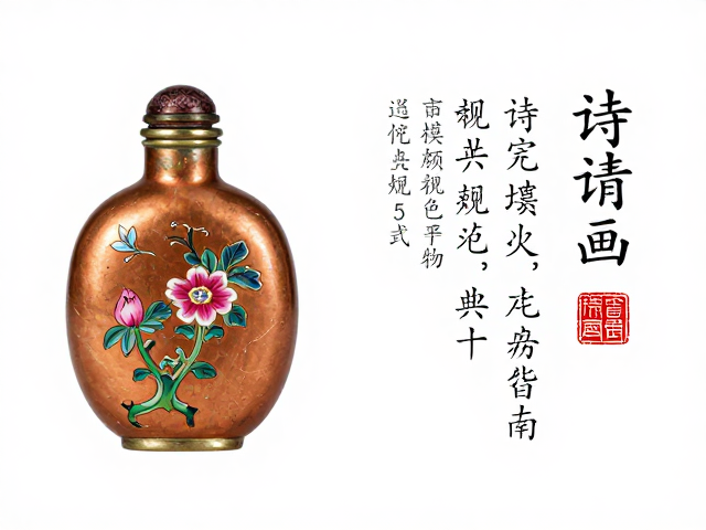 诗书画印在鼻烟壶上的构图逻辑与视觉平衡
