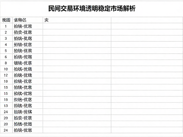 拍卖记录的公开化与价格锚定效应