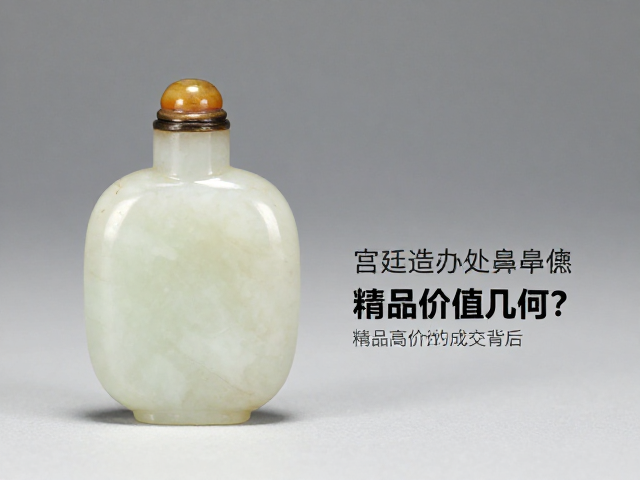 玉石类鼻烟壶的价值评估逻辑