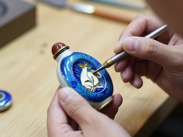 点蓝工序中的色彩逻辑与温度控制