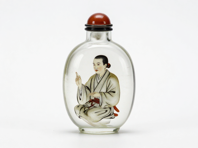 玻璃内画鼻烟壶的工艺渊源与谭鑫培的艺术融入