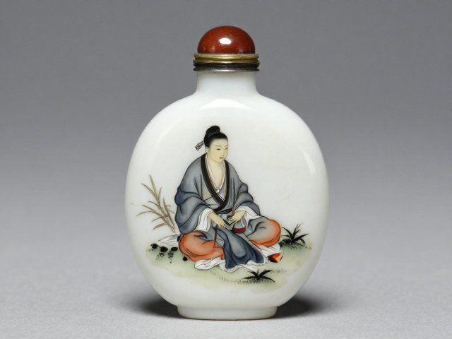 扁圆器型与内画工艺的形态契合