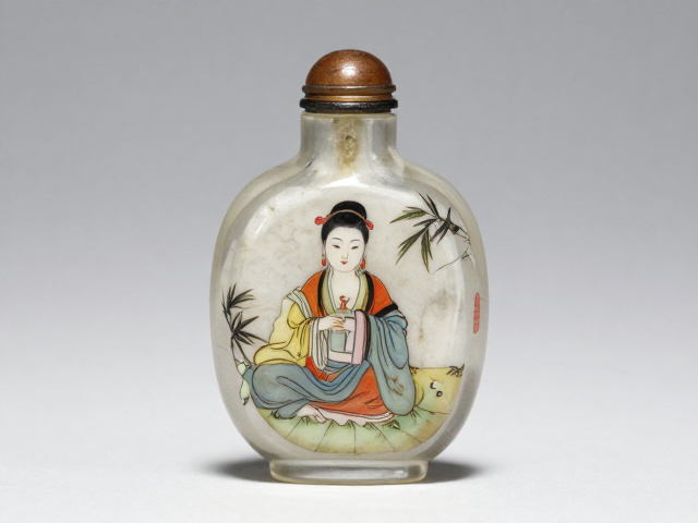 内画鼻烟壶的艺术渊源与水晶材质特性