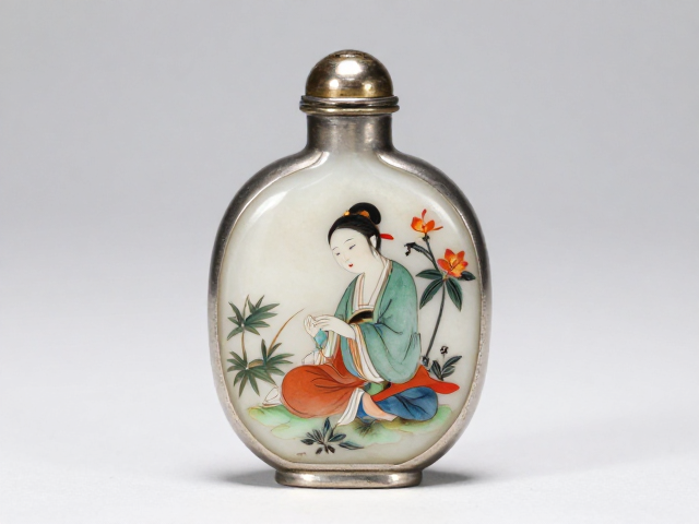 金属包镶工艺与内画艺术的材质共生