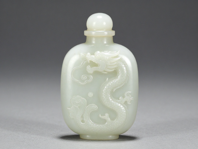 乾隆御制白玉螭龙鼻烟壶,清宫造办处珍品如何保持干燥通风?