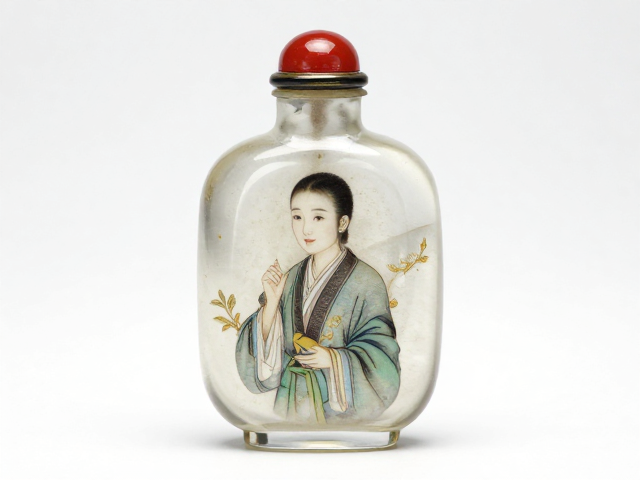 马少宣水晶内画端方像鼻烟壶的艺术价值