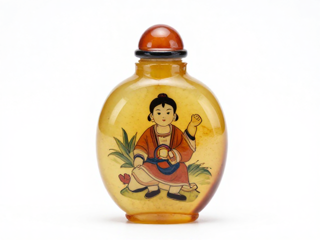 鼻烟壶形制与俏色画面的结合